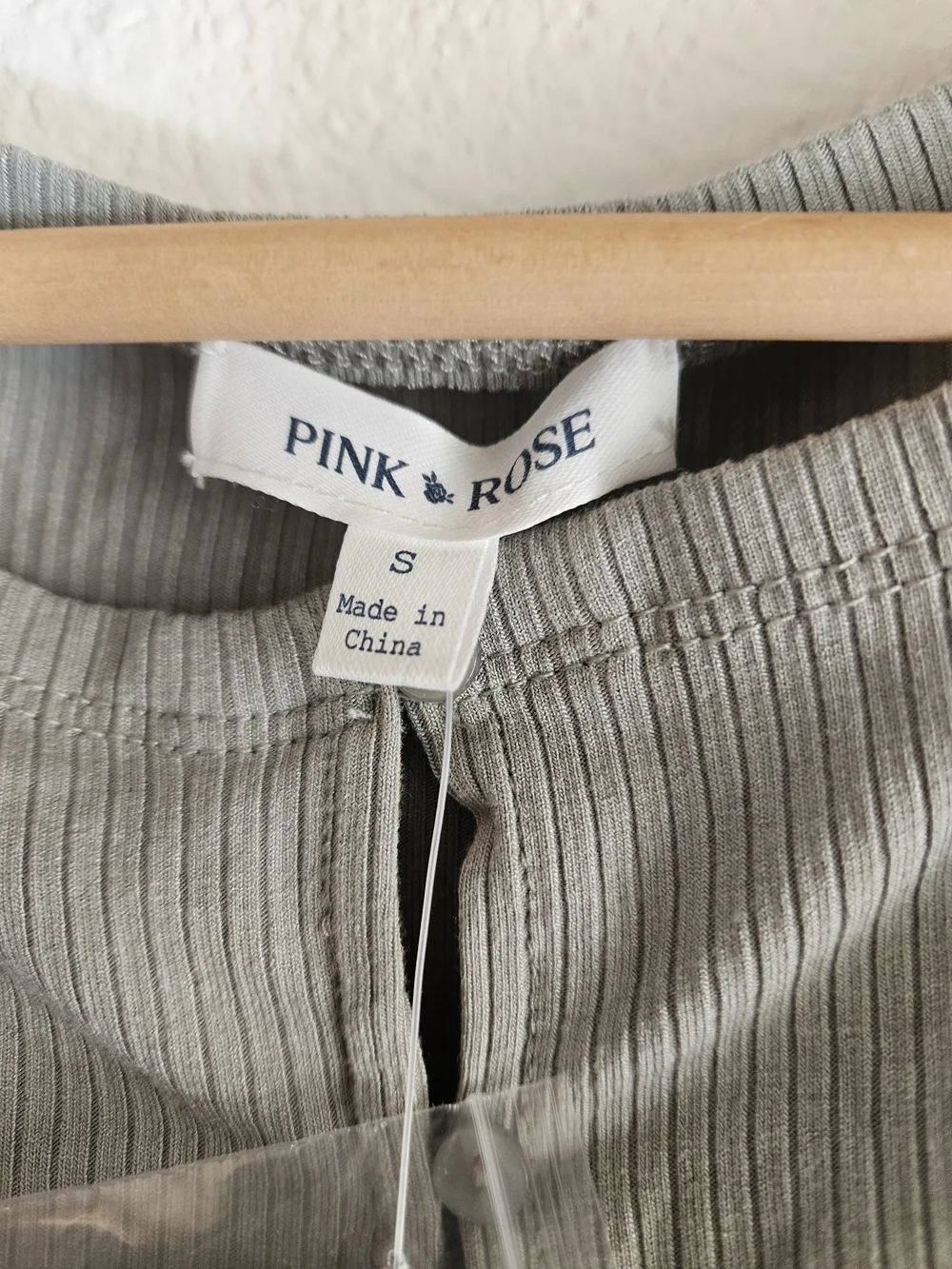 Pink Rose Ribbed Button-Front Tank Top Sage Green - Picture 3 of 9